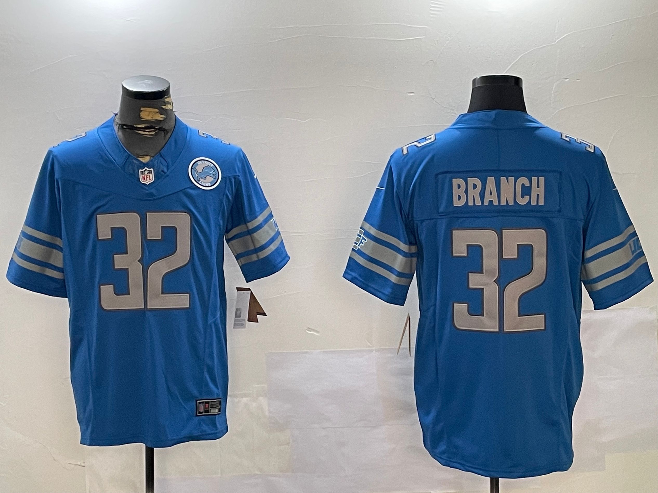 Men Detroit Lions #32 Branch Blue three generations 2024 Nike Limited NFL Jersey style 2